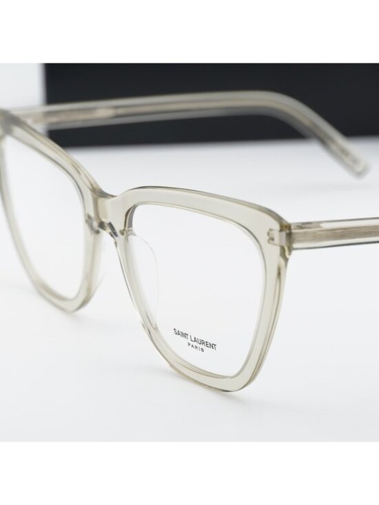 Saint Laurent SL548 SLIM OPT 005 Eyeglasses Green 55mm Cat Eye Frame main image 4